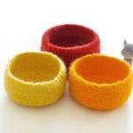 Yellow Felted Bowls / Summ..
