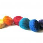 Rainbow felted bowls -gorge..