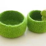 Green Felted Bowl - Bright..