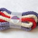 Skinny scarf Cream, purple,..