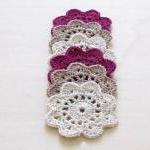 Crochet flowers coasters / ..