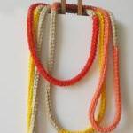 Crochet skinny scarf - knit..