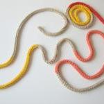 Crochet skinny scarf - knit..