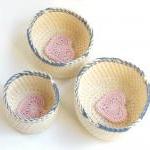 Nested bowls - cotton and w..