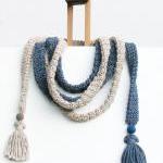 Crochet skinny scarf - extr..