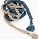 Crochet skinny scarf - extr..