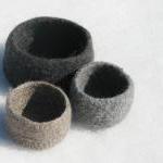 Felted bowls - Organic fami..