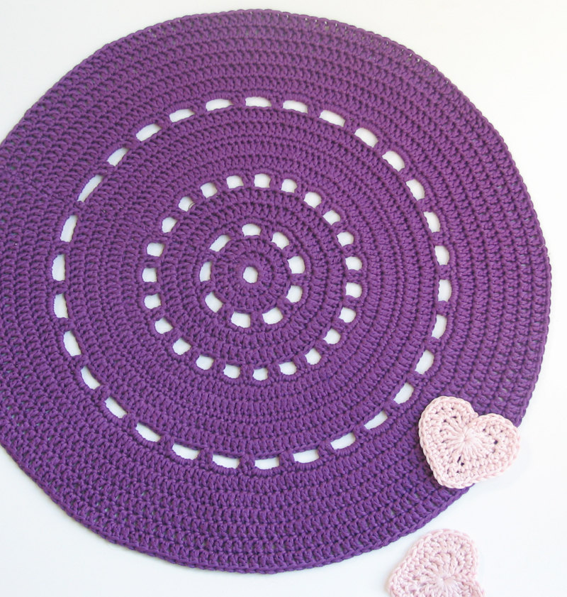 Purple Shiny Placemat Doily Series Cotton on Luulla